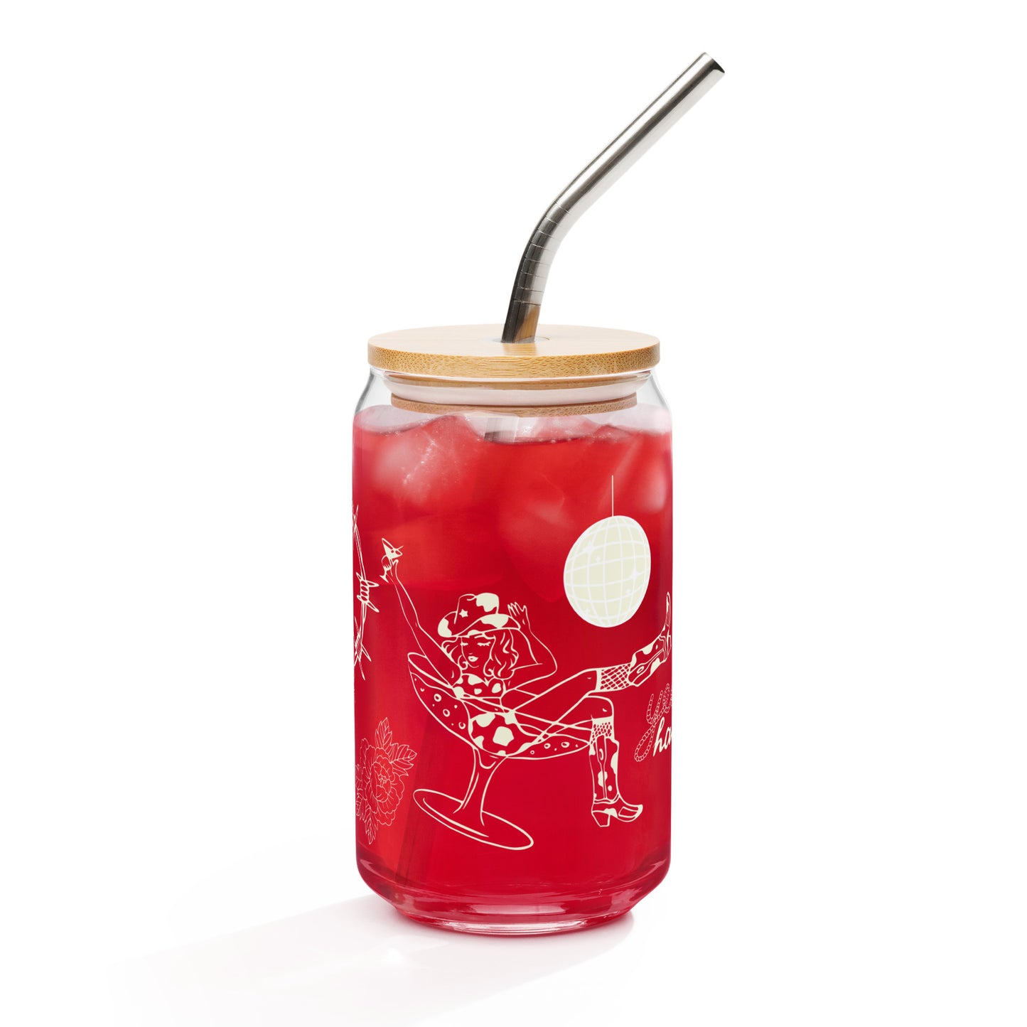 Lonely Hearts Club Can-Shaped Glass