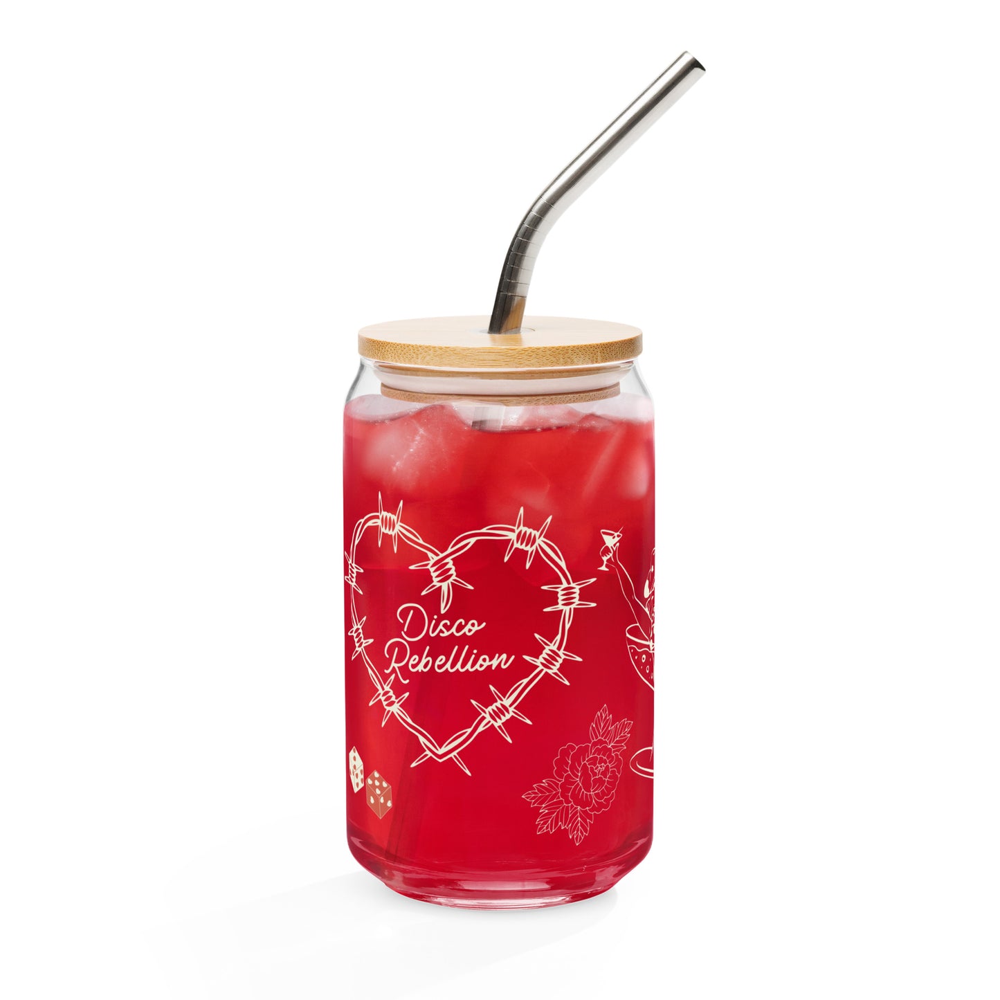 Lonely Hearts Club Can-Shaped Glass